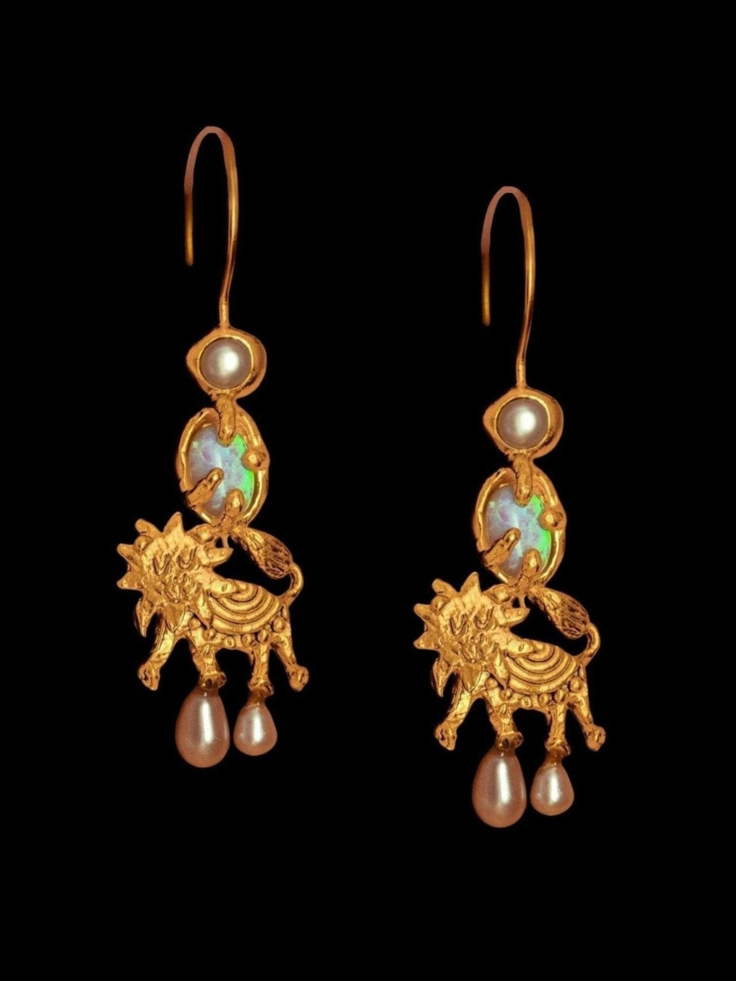 The Lion's Flame Earrings