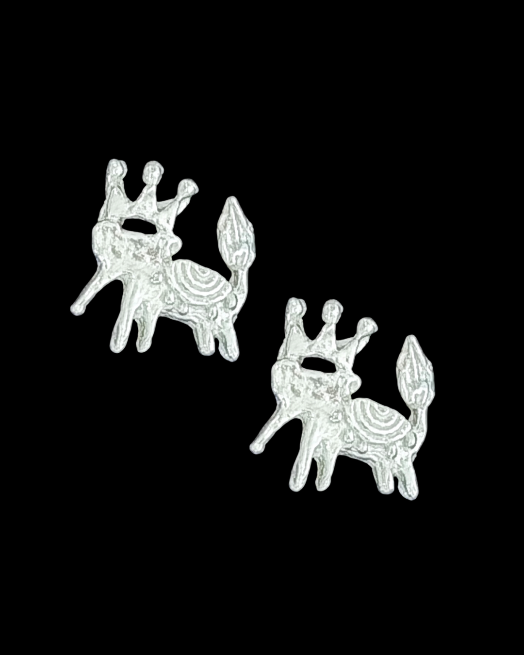 The Lucky Little Elephant Studs - Silver