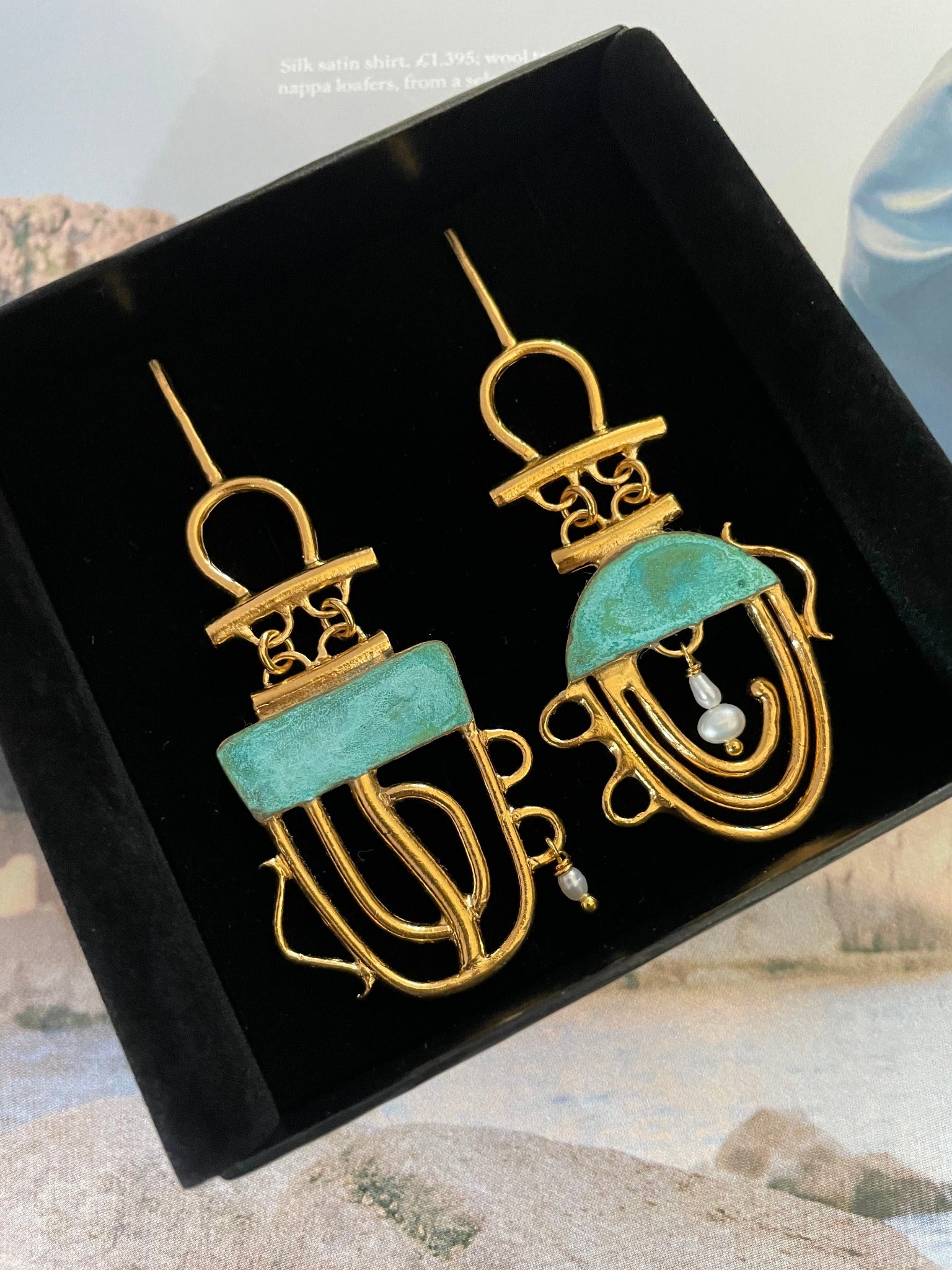 Tiffany deals green earrings